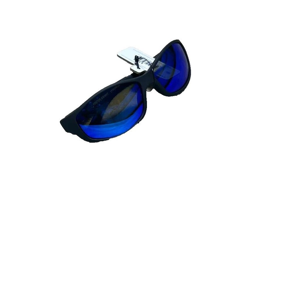 Foster Grant Wrap Sport Sunglasses Black Men’s Polarized New